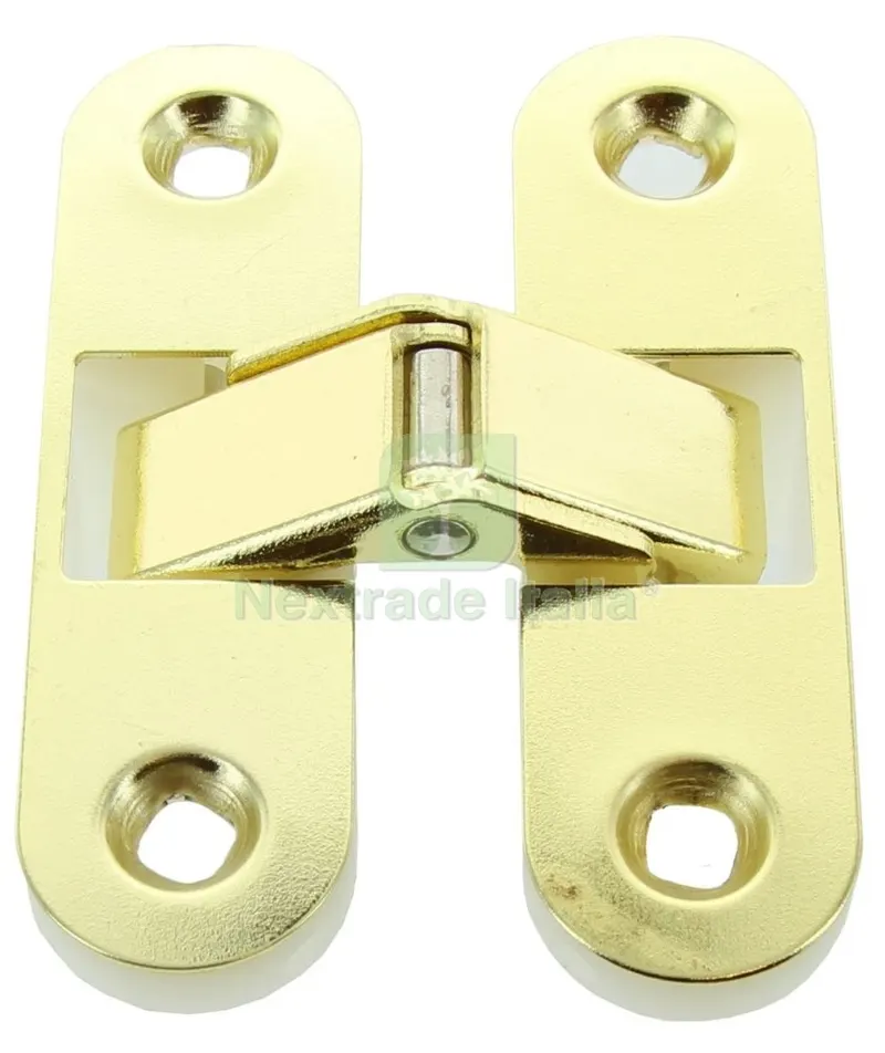 20PZ CERNIERA INVISIBILE PER PORTE OTTONATE — Cerniere e cardini — rif. FERX.92807 20PZ CERNIERA INVISIBILE PER PORTE OTTONATE — Cerniere e cardini — rif. FERX.92807