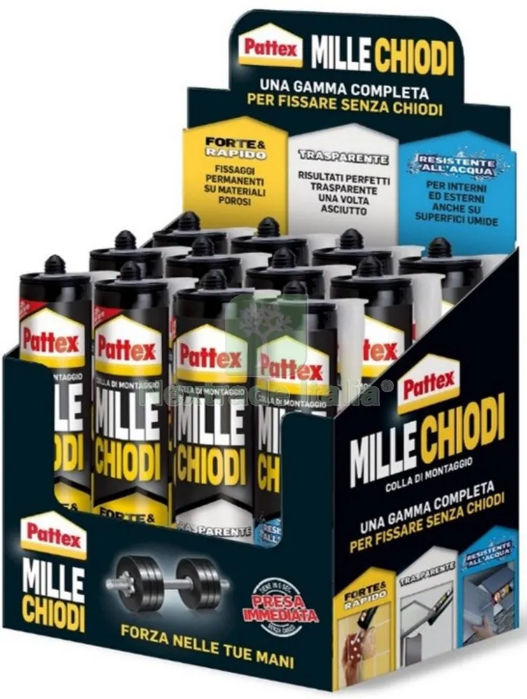 Pattex Millechiodi Espositore da 10+2PZ — Articoli per ufficio — rif. FERX.92810 Pattex Millechiodi Espositore da 10+2PZ — Articoli per ufficio — rif. FERX.92810