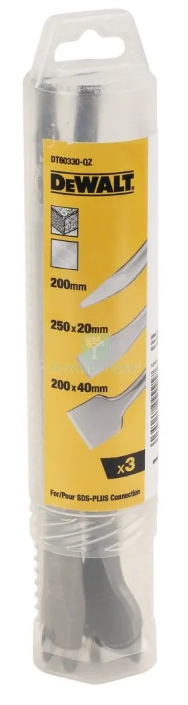 Dewalt Set 3 Scalpelli MM 250 SDS Plus — Utensili da muratore — rif. FERX.92863