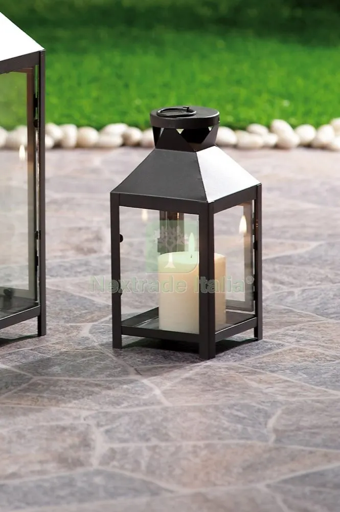 12PZ Lanterna Portacandela CM 15X15X23 — Illuminazione — rif. FERX.92880 12PZ Lanterna Portacandela CM 15X15X23 — Illuminazione — rif. FERX.92880