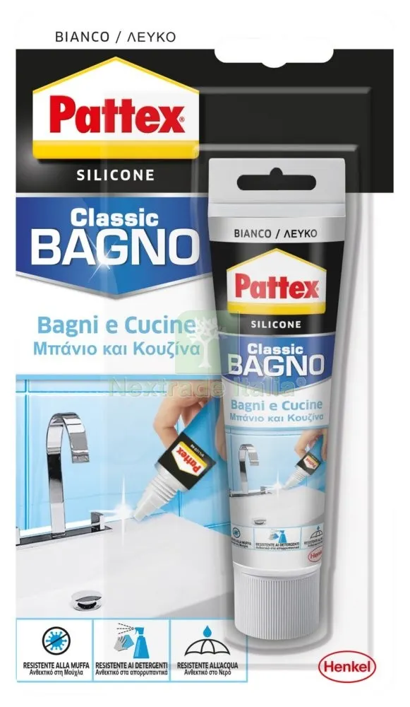 12PZ PATTEX SILICONE SANITARI (BIANCO BAGNO) ML.50 — Adesivi e sigillanti — rif. FERX.9292 12PZ PATTEX SILICONE SANITARI (BIANCO BAGNO) ML.50 — Adesivi e sigillanti — rif. FERX.9292
