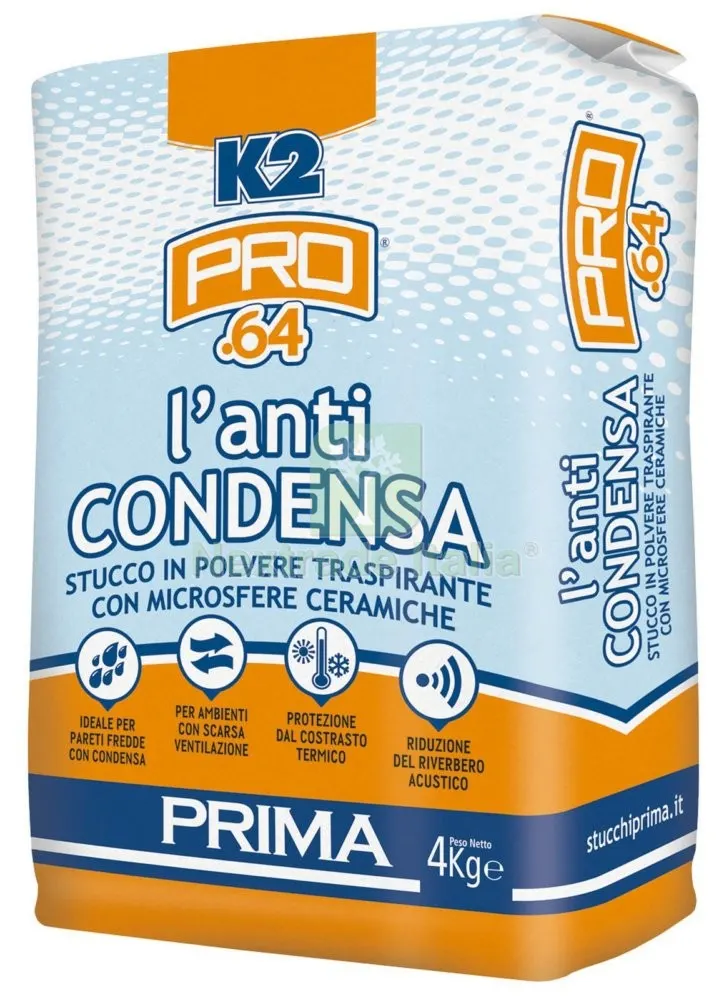 4PZ STUCCO ANTICONDENSA IN POLVERE K2 DA KG 4 — Stucchi e rasanti — rif. FERX.92983