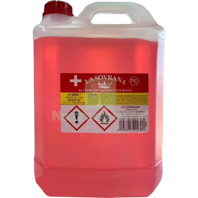 3PZ ALCOOL DENATURATO 94° CERTIFICATO LT. 5 — Diluenti e solventi — rif. FERX.92998 3PZ ALCOOL DENATURATO 94° CERTIFICATO LT. 5 — Diluenti e solventi — rif. FERX.92998
