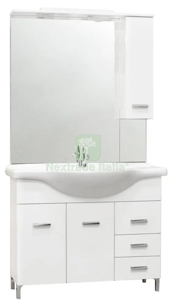 Mobile Bagno Bianco 'diana' CM.105 Completo — Accessori bagno — rif. FERX.93030 Mobile Bagno Bianco 'diana' CM.105 Completo — Accessori bagno — rif. FERX.93030
