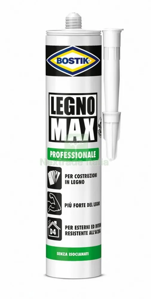 Bostik Legno Max Cartuccia GR.380 — Adesivi e sigillanti — rif. FERX.93053 Bostik Legno Max Cartuccia GR.380 — Adesivi e sigillanti — rif. FERX.93053