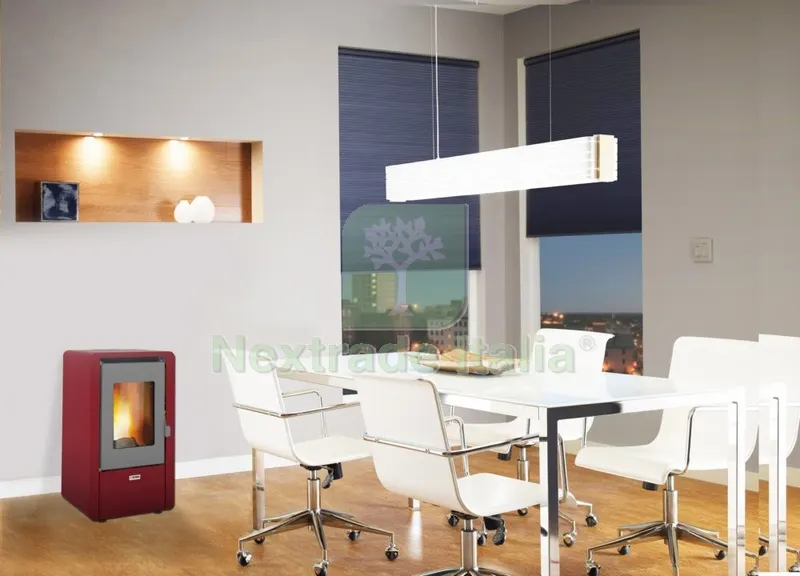 Stufa Pellet 5,8 KW King 60 Bordeaux — Stufe e camini — rif. FERX.93058