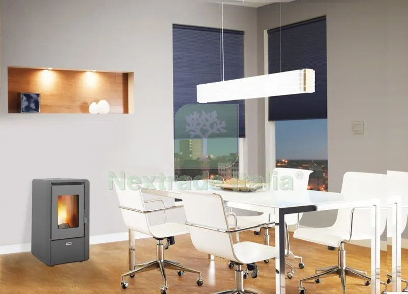 Stufa Pellet 5,8 KW King 60 Grigio — Stufe e camini — rif. FERX.93059 Stufa Pellet 5,8 KW King 60 Grigio — Stufe e camini — rif. FERX.93059