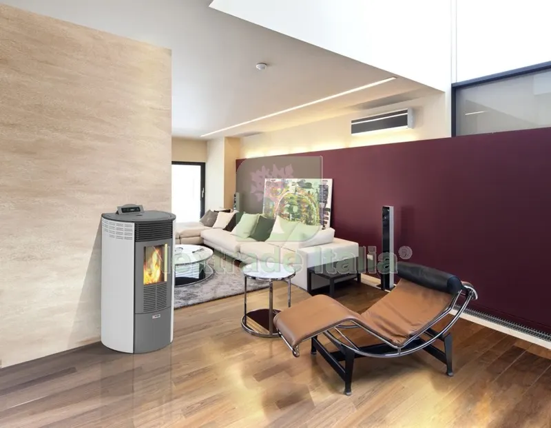Stufa Pellet KW 10,1 King 12 Round Bianco — Stufe e camini — rif. FERX.93060