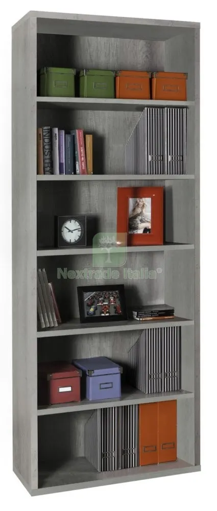 PRATICO LIBRERIA 35,7X81,6XH217 CM CEMENTO — Arredo — rif. FERX.93067 PRATICO LIBRERIA 35,7X81,6XH217 CM CEMENTO — Arredo — rif. FERX.93067