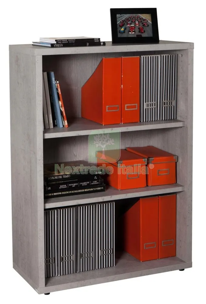 PRATICO LIBRERIA 35,7X81,6XH112 CM CEMENTO — Arredo — rif. FERX.93069