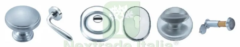 Porta Blindata-Kit Accessori Cromo SATIN.SINISTRA — Ferramenta porte e finestre — rif. FERX.93072