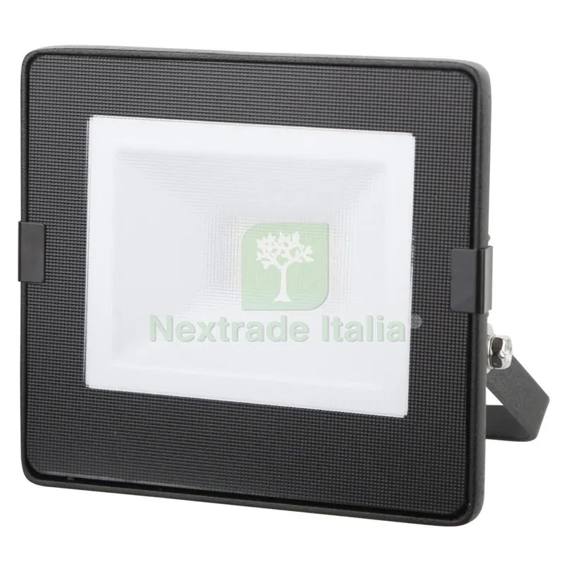 Proiettore LED Super Slim 10W 800LM Nero — Illuminazione — rif. FERX.93085 Proiettore LED Super Slim 10W 800LM Nero — Illuminazione — rif. FERX.93085