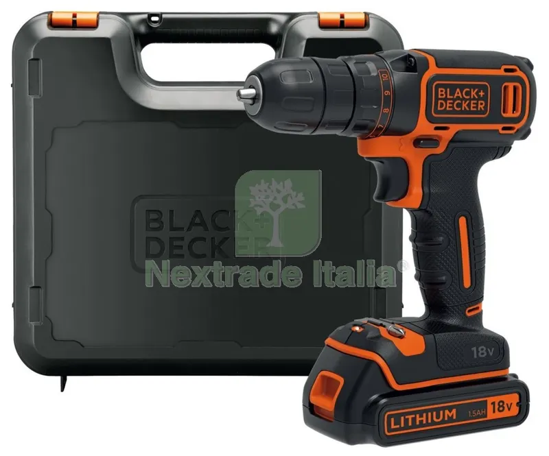 Trapano B+D 18V Litio MOD.BDCDC18K — Trapani e avvitatori — rif. FERX.93112 Trapano B+D 18V Litio MOD.BDCDC18K — Trapani e avvitatori — rif. FERX.93112