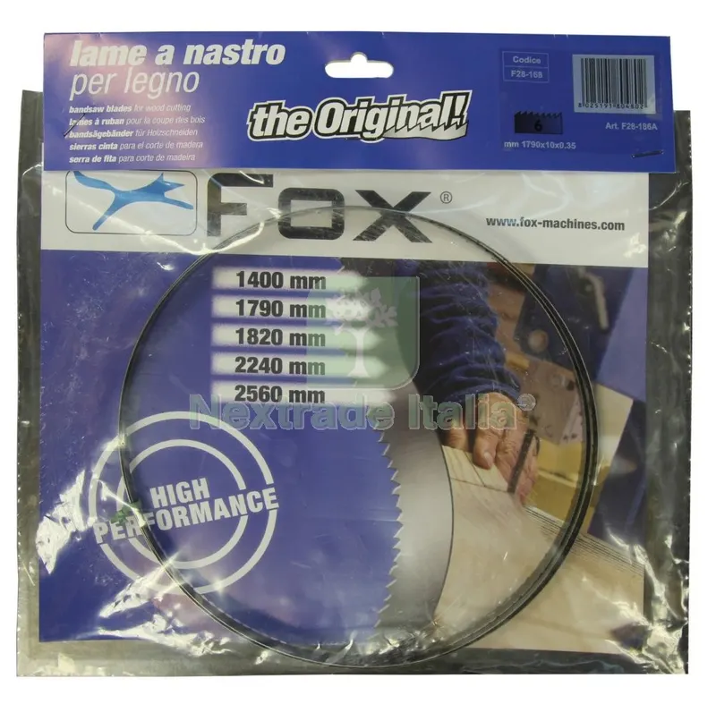 NASTRO RICAMBIO PER FOX F28-186A — Smerigliatrici e seghe — rif. FERX.93125 NASTRO RICAMBIO PER FOX F28-186A — Smerigliatrici e seghe — rif. FERX.93125