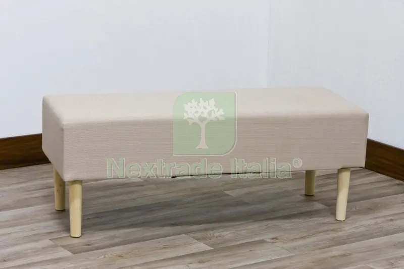 Panca Tessuto/Legno CM.100X40X40H Beige — Tempo libero outdoor — rif. FERX.93148 Panca Tessuto/Legno CM.100X40X40H Beige — Tempo libero outdoor — rif. FERX.93148