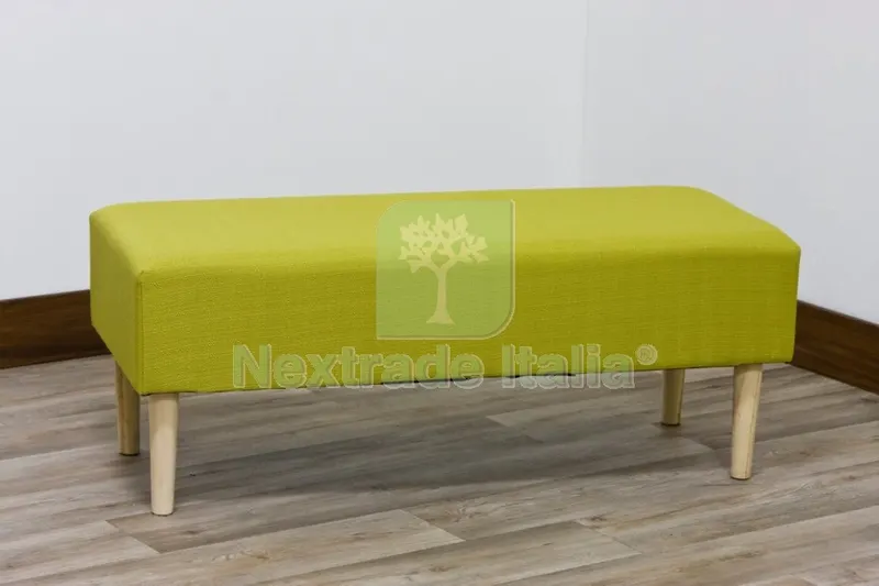 Panca Tessuto/Legno CM 100X40X40H Verde — Tempo libero outdoor — rif. FERX.93151 Panca Tessuto/Legno CM 100X40X40H Verde — Tempo libero outdoor — rif. FERX.93151