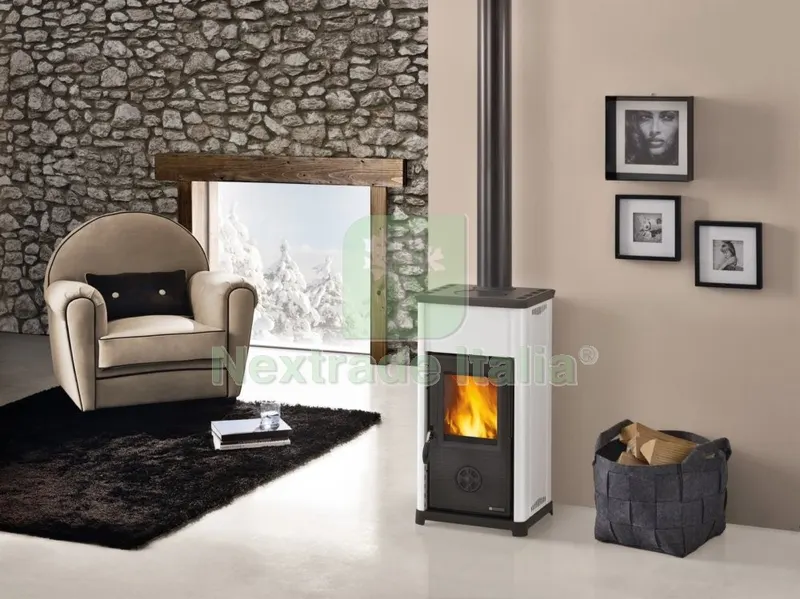 Stufa a Legna TEA Bianco — Stufe e camini — rif. FERX.93154