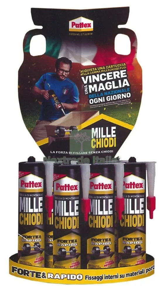 18PZ Pattex Millechiodi 'forte&rapido'c ART. GR.400 — Chiodi e graffe — rif. FERX.93190 18PZ Pattex Millechiodi 'forte&rapido'c ART. GR.400 — Chiodi e graffe — rif. FERX.93190