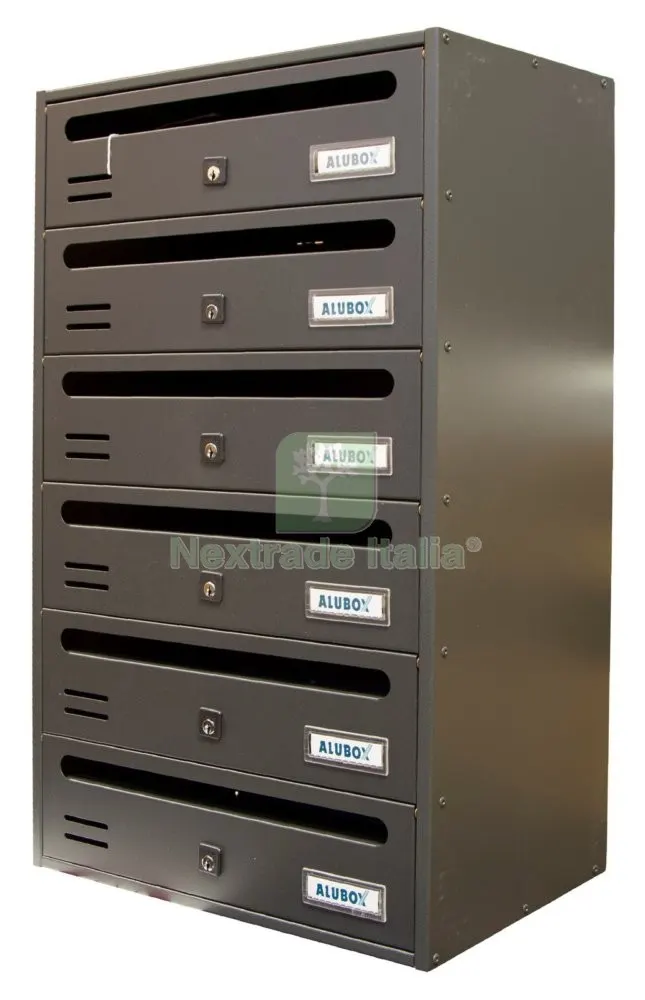 ALUBOX CASSETTA CUBO/R 6 POSTI GHISA — Casalinghi e organizzazione — rif. FERX.93240 ALUBOX CASSETTA CUBO/R 6 POSTI GHISA — Casalinghi e organizzazione — rif. FERX.93240