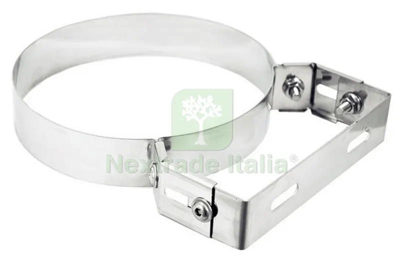 Collari Inox con Staffa x Tubi Stufa CM.30 — Fascette e collari — rif. FERX.93279 Collari Inox con Staffa x Tubi Stufa CM.30 — Fascette e collari — rif. FERX.93279