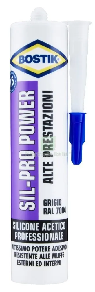 12PZ Bostik Cartuccia SIL. Propower Grigio ML.300 — Adesivi e sigillanti — rif. FERX.93306 12PZ Bostik Cartuccia SIL. Propower Grigio ML.300 — Adesivi e sigillanti — rif. FERX.93306