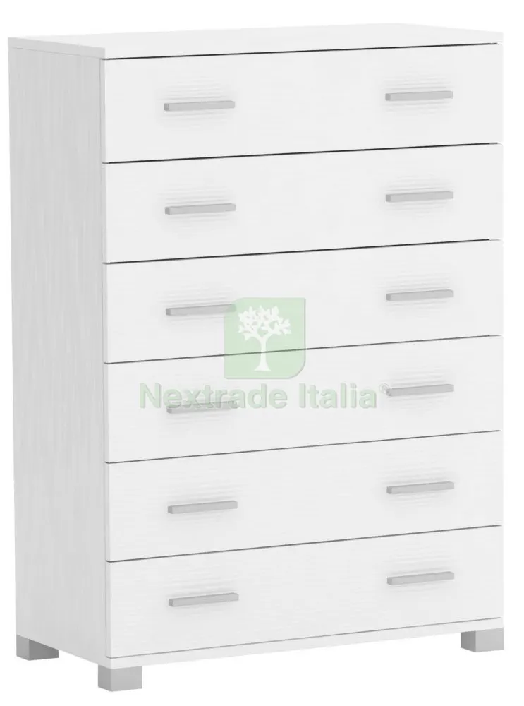 Kit Cassettone 6C. CM 75X51X104H Bianco — Arredo — rif. FERX.93332