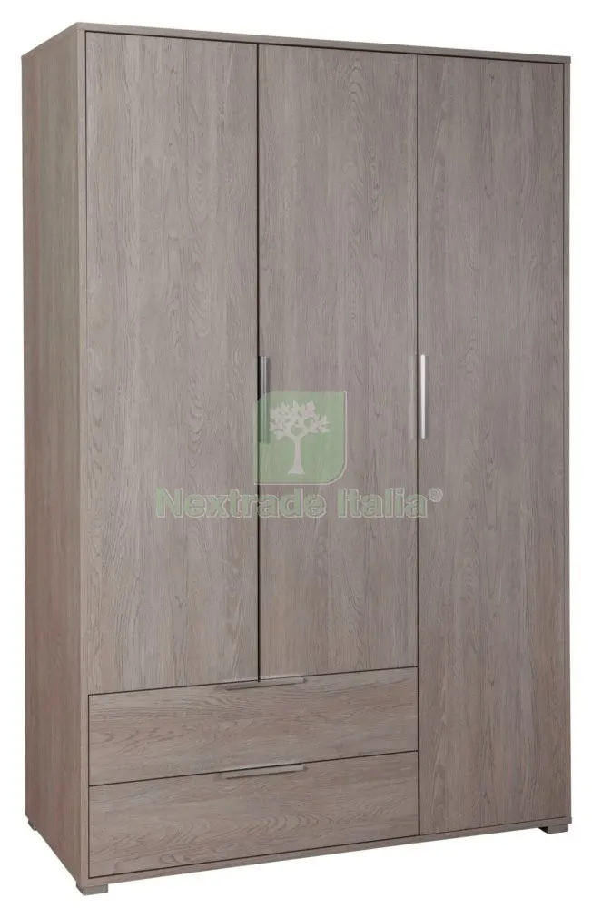 Kit Armadio 3 Ante +2 Cassetti CM 118X51X183H Rovere — Arredo — rif. FERX.93337 Kit Armadio 3 Ante +2 Cassetti CM 118X51X183H Rovere — Arredo — rif. FERX.93337