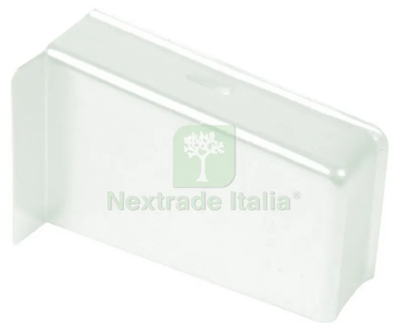 100PZ Guscio Copertura Plastica MM 67/43 Bianco Destra — Ferramenta per legno e mobili — rif. FERX.93368
