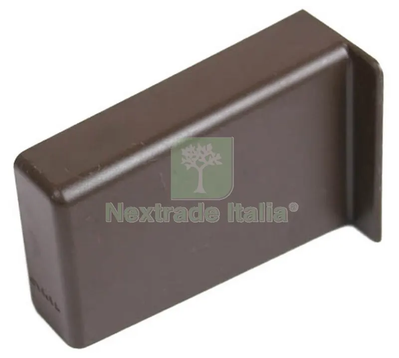 100PZ Guscio Copertura Plastica MM 67/43 Marrone Sinistra — Ferramenta per legno e mobili — rif. FERX.93371