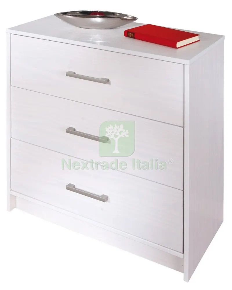 Kit Cassettone 3 Cassetti Massello Bianco — Arredo — rif. FERX.93471 Kit Cassettone 3 Cassetti Massello Bianco — Arredo — rif. FERX.93471