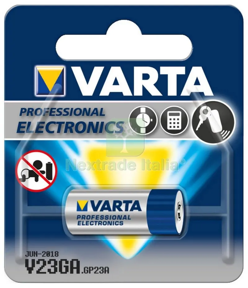 10BLISTER VARTA PILA ALCALINA 12V V23GA BL.1PZ — Pile e batterie — rif. FERX.93491 10BLISTER VARTA PILA ALCALINA 12V V23GA BL.1PZ — Pile e batterie — rif. FERX.93491