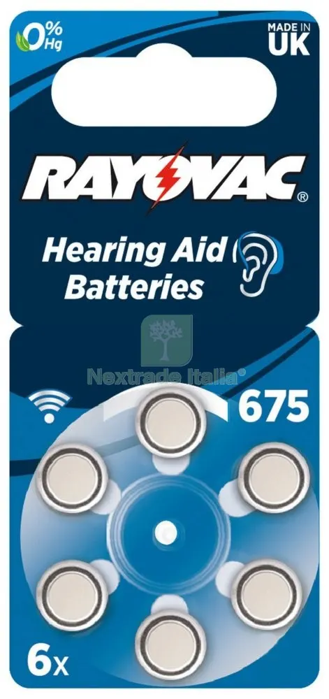 10BLISTER VARTA BATTERIA ACUSTICA 675 BL.6PZ. — Caricabatterie e alimentatori — rif. FERX.93494