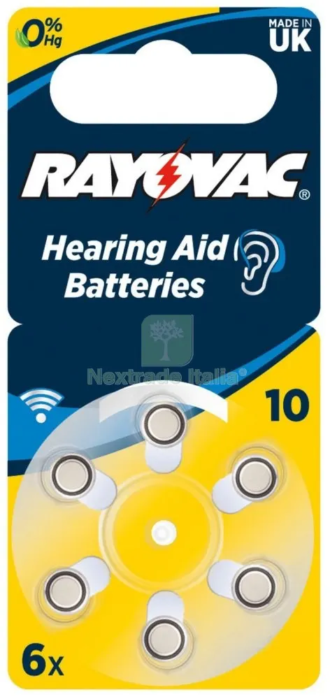 10BLISTER VARTA BATTERIA ACUSTICA 10 CONFEZIONE DA 6PZ. — Caricabatterie e alimentatori — rif. FERX.93497