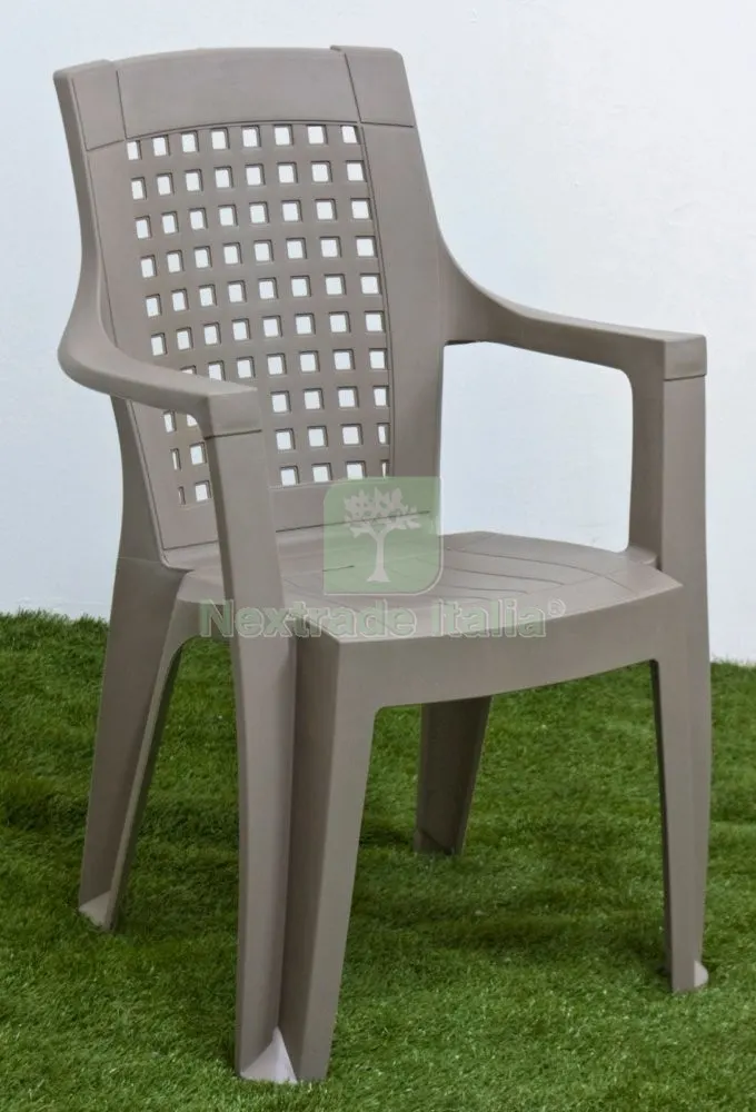 4PZ Poltrona con Braccioli 'salome' Tortora — Arredo — rif. FERX.93504