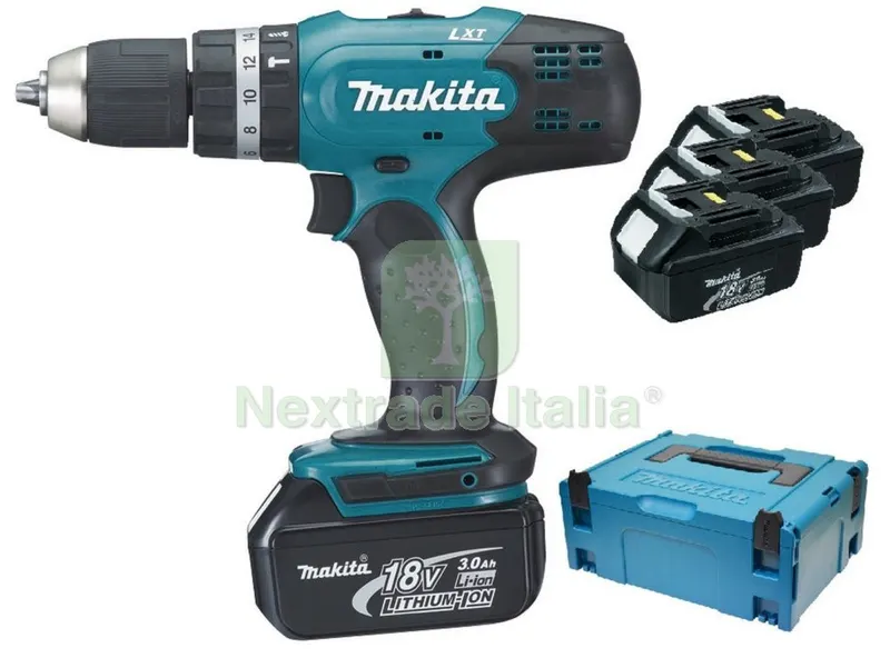 Makita Trap. con 3 Batteria 3AH-LI18VP.DHP453RF3J — Marchi utensili elettrici — rif. FERX.93514 Makita Trap. con 3 Batteria 3AH-LI18VP.DHP453RF3J — Marchi utensili elettrici — rif. FERX.93514