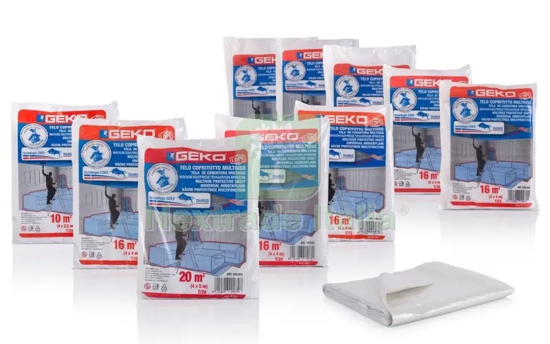 80PZ Telone Copritutto Polietilene 4X 4 M 200 G CA Rotolo — Teli e film di protezione — rif. FERX.93518