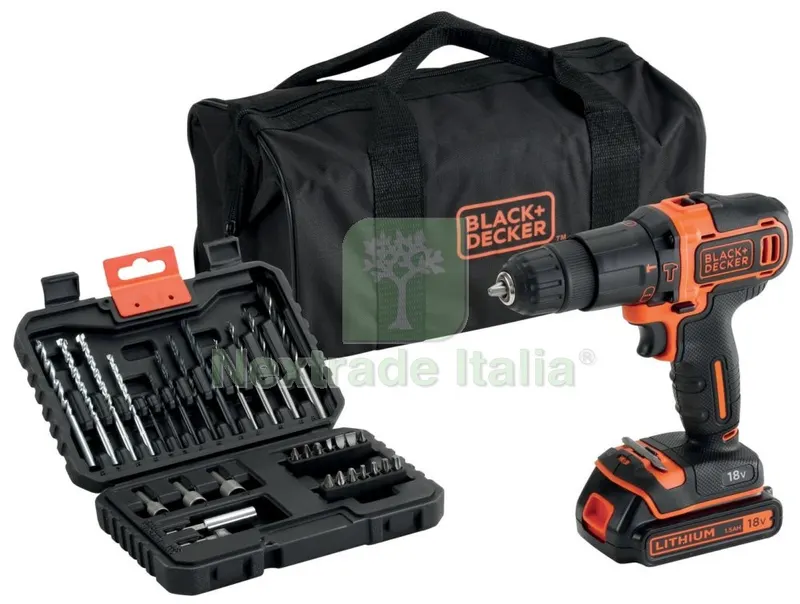 Trapano B+D 18VP 1,5Ah Litio MOD.BDCHD18S32 — Trapani e avvitatori — rif. FERX.93523