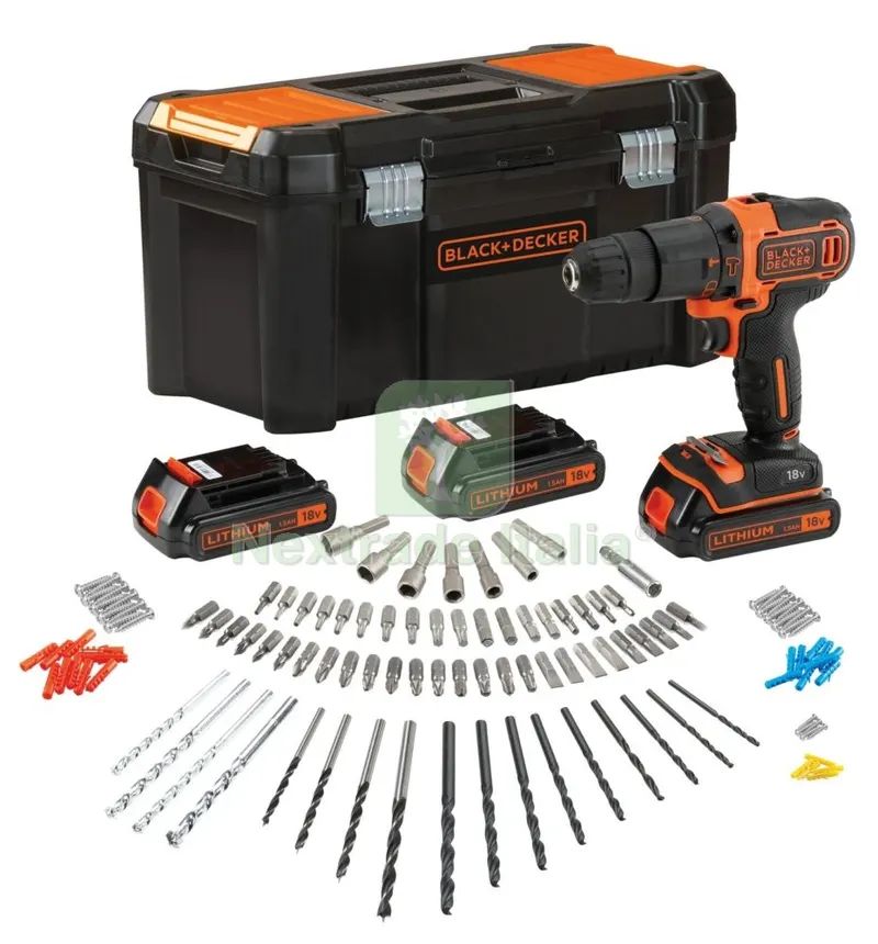Trapano B+D 18VP 3 Batteria Litio MOD.BDCHD181B3A — Batterie e caricabatterie — rif. FERX.93527 Trapano B+D 18VP 3 Batteria Litio MOD.BDCHD181B3A — Batterie e caricabatterie — rif. FERX.93527