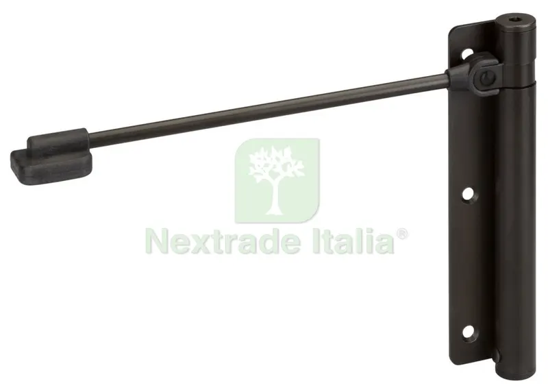 2PZ SPINGIPORTA 'ERCOLE' ART. 114 DESTRA NERO — Ferramenta porte e finestre — rif. FERX.93534 2PZ SPINGIPORTA 'ERCOLE' ART. 114 DESTRA NERO — Ferramenta porte e finestre — rif. FERX.93534