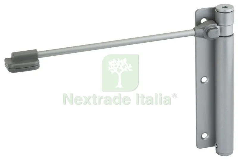 2PZ SPINGIPORTA 'ERCOLE' ART. 114 DESTRA CROMO SATINATO — Ferramenta porte e finestre — rif. FERX.93536