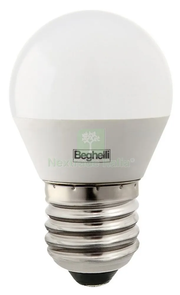 10PZ Beghelli LED 56974 Sfera Attacco E27 W3,5 Fredda 6500K — Illuminazione — rif. FERX.93556