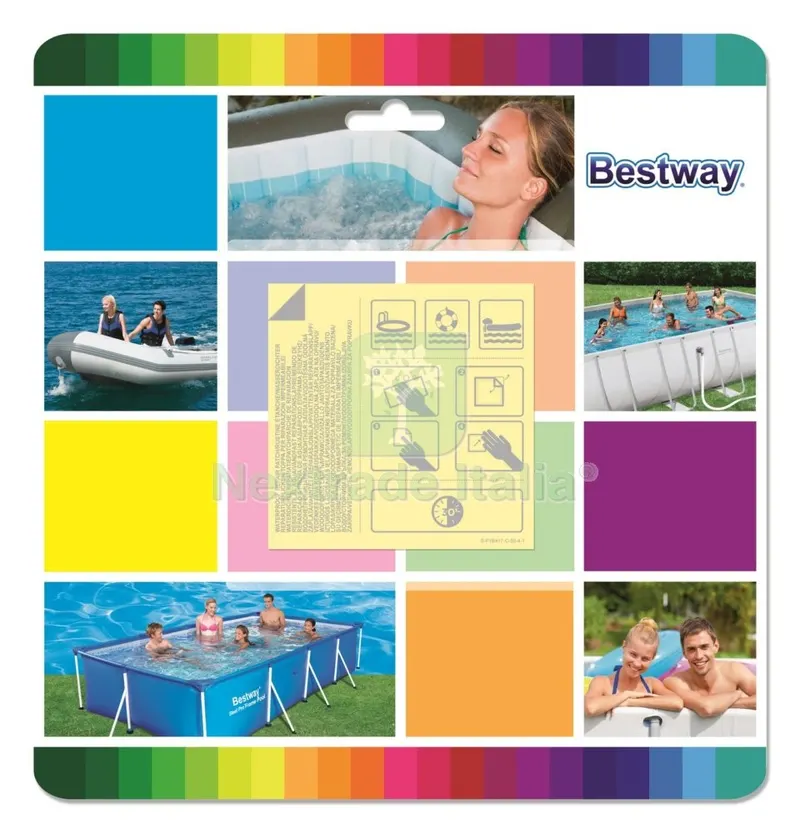 Kit 10 Toppe Riparazione Piscina Sott'acqua — Tempo libero outdoor — rif. FERX.93604 Kit 10 Toppe Riparazione Piscina Sott'acqua — Tempo libero outdoor — rif. FERX.93604
