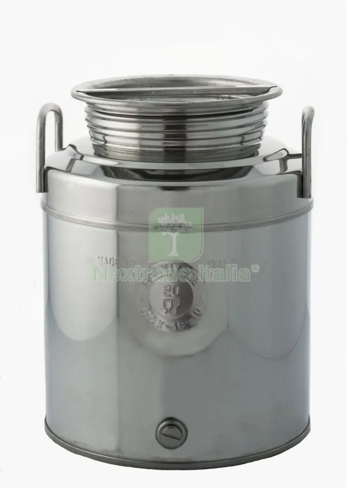 CONTENITORE ACCIAIO INOX X OLIO LT.20 — Casalinghi e organizzazione — rif. FERX.9377 CONTENITORE ACCIAIO INOX X OLIO LT.20 — Casalinghi e organizzazione — rif. FERX.9377