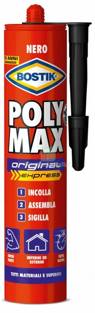 BOSTIK POLYMAX NERO CARTUCCIA GR.425 — Adesivi e sigillanti — rif. FERX.93783