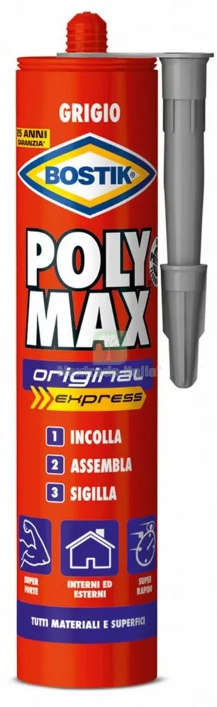 Bostik Polymax Grigio Cartuccia GR.425 — Adesivi e sigillanti — rif. FERX.93784 Bostik Polymax Grigio Cartuccia GR.425 — Adesivi e sigillanti — rif. FERX.93784