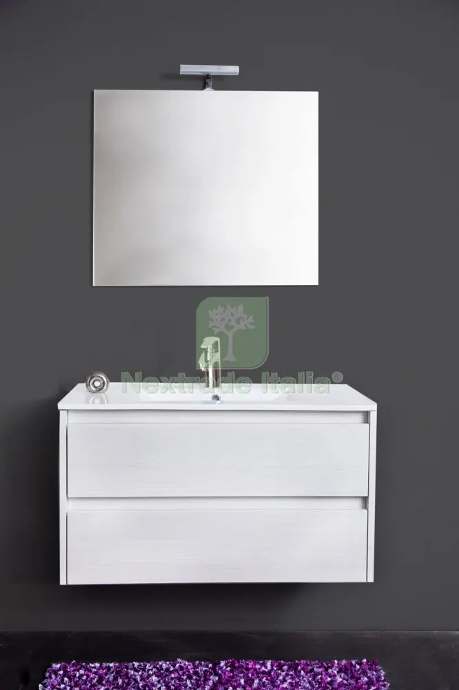 Mobile Bagno 'federica' CM.90 Bianco Portuna — Accessori bagno — rif. FERX.93827 Mobile Bagno 'federica' CM.90 Bianco Portuna — Accessori bagno — rif. FERX.93827