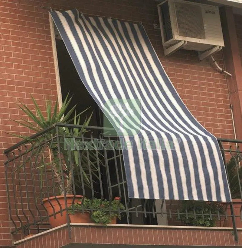 Tenda da Sole MOD. 'SUN' Dimensioni CM 140X240 Blu/Rigato — Tende e zanzariere — rif. FERX.93838 Tenda da Sole MOD. 'SUN' Dimensioni CM 140X240 Blu/Rigato — Tende e zanzariere — rif. FERX.93838