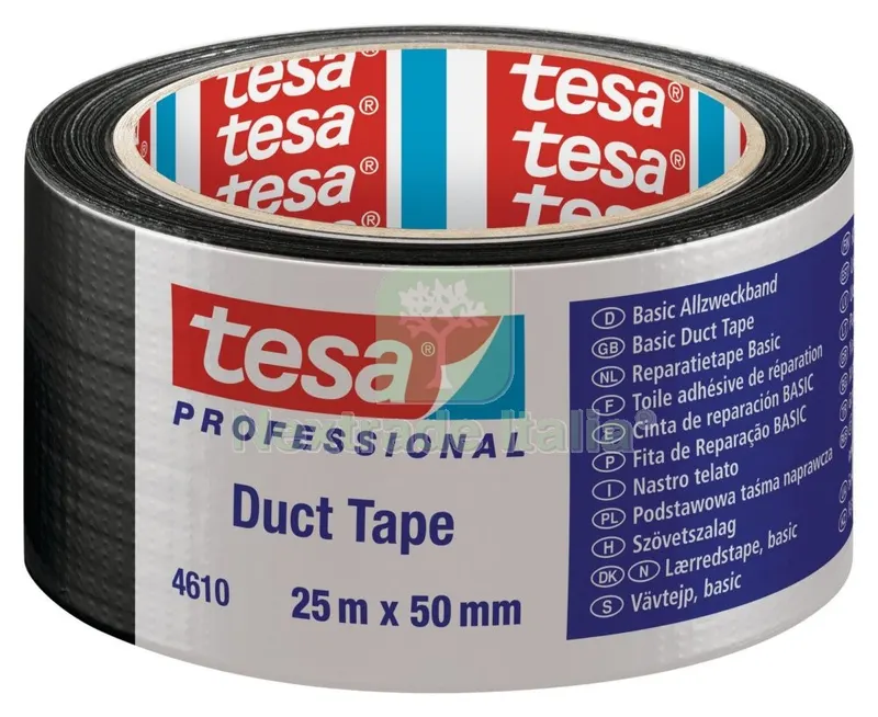 6PZ NASTRO AMERICANO TESA BASIC NERO MM 50X25MT — Nastri e mascherature — rif. FERX.93845 6PZ NASTRO AMERICANO TESA BASIC NERO MM 50X25MT — Nastri e mascherature — rif. FERX.93845