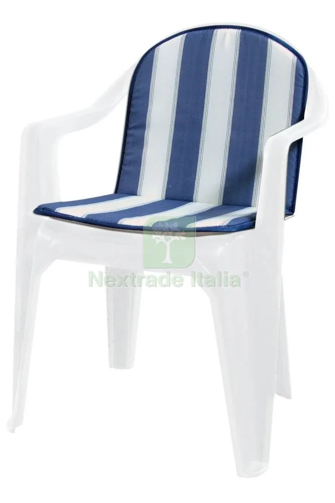 8PZ CUSCINO SCHIENALE BASSO DOUBLE RIGATO BLU — Tempo libero outdoor — rif. FERX.93861 8PZ CUSCINO SCHIENALE BASSO DOUBLE RIGATO BLU — Tempo libero outdoor — rif. FERX.93861