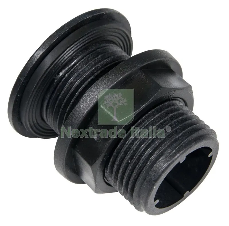 10PZ RACCORDO NYLON DIRITTO PER CASSONI M. 1.1/2 — Tubi e raccordi — rif. FERX.93976